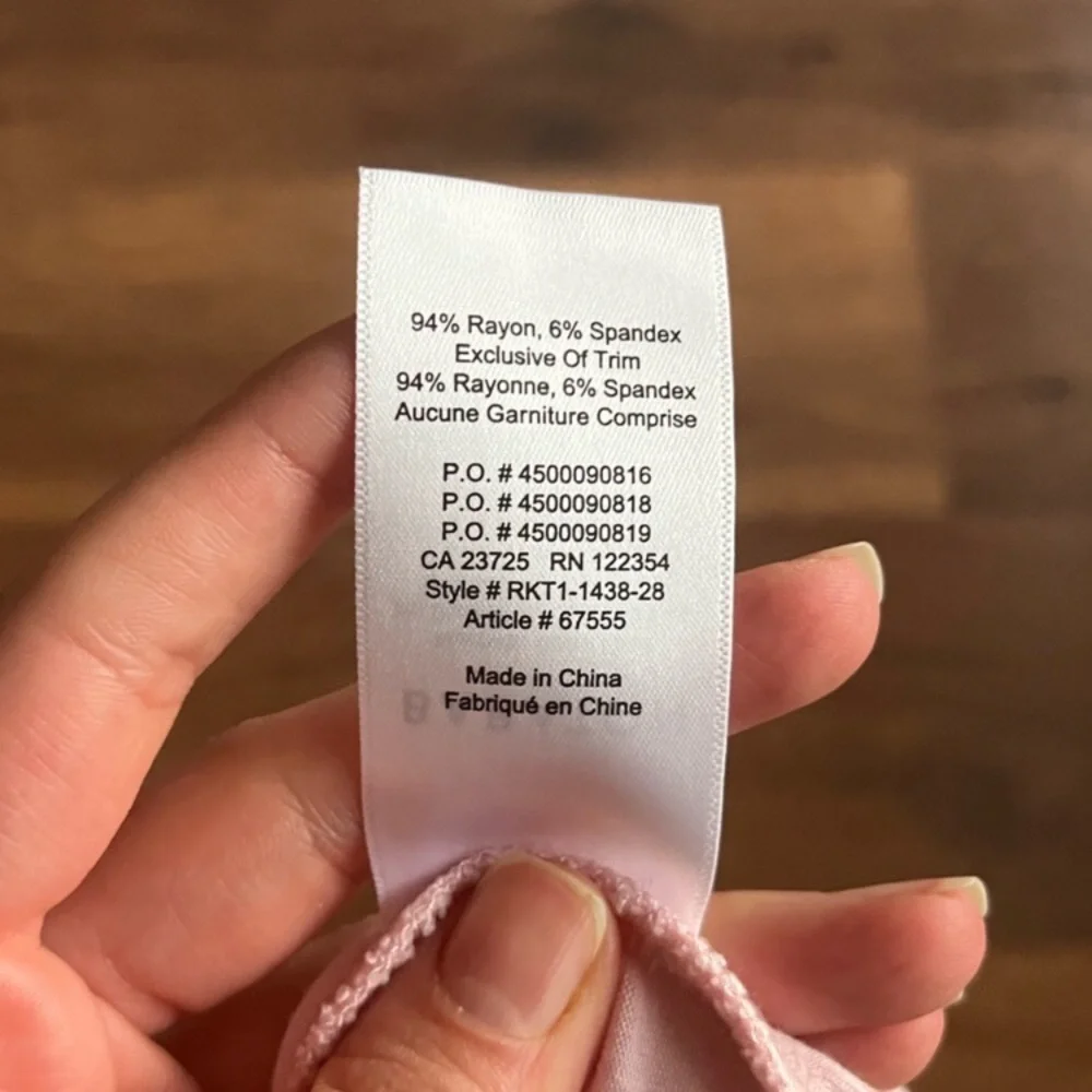 Aritzia Babaton Jeronomo Tie Front Tank in pink - Picture 5 of 7